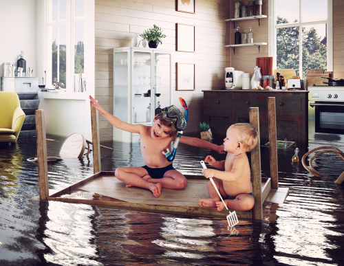 Water flooding in due to plumbing emergency. Call Can Do Plumbing in Muskegon MI.